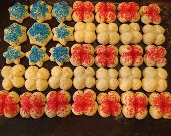 Classic spritz cookies  buttery, tender, and pressed into festive shapes. Perfect for holiday tins, cookie platters, and elegant gift boxes.