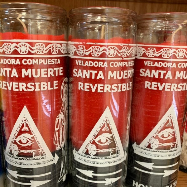 Fixed Santa Muerte / Holy Death Reversible Candle