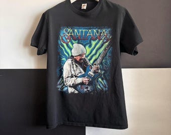 Vintage 1970's SANTANA Tour T-shirt 1979 RARE Short Sleeve