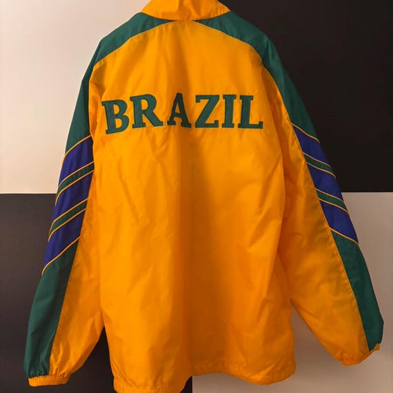Vintage 1998 Adidas Brazil World Cup France Windbreaker. - Etsy
