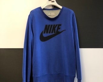 Vintage Nike Grey Tag Blue Crewneck