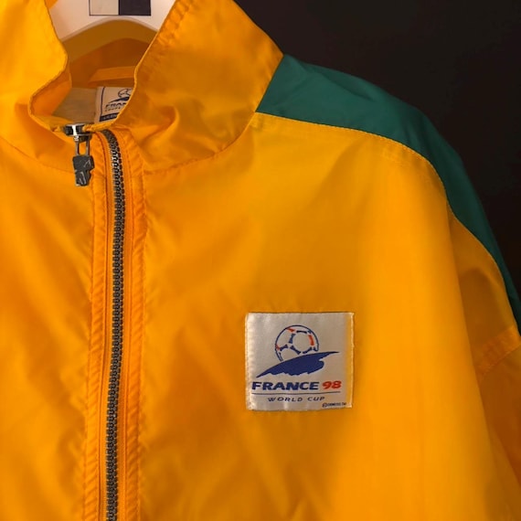 Vintage 1998 Adidas Brazil World Cup France Windbreaker. - Etsy