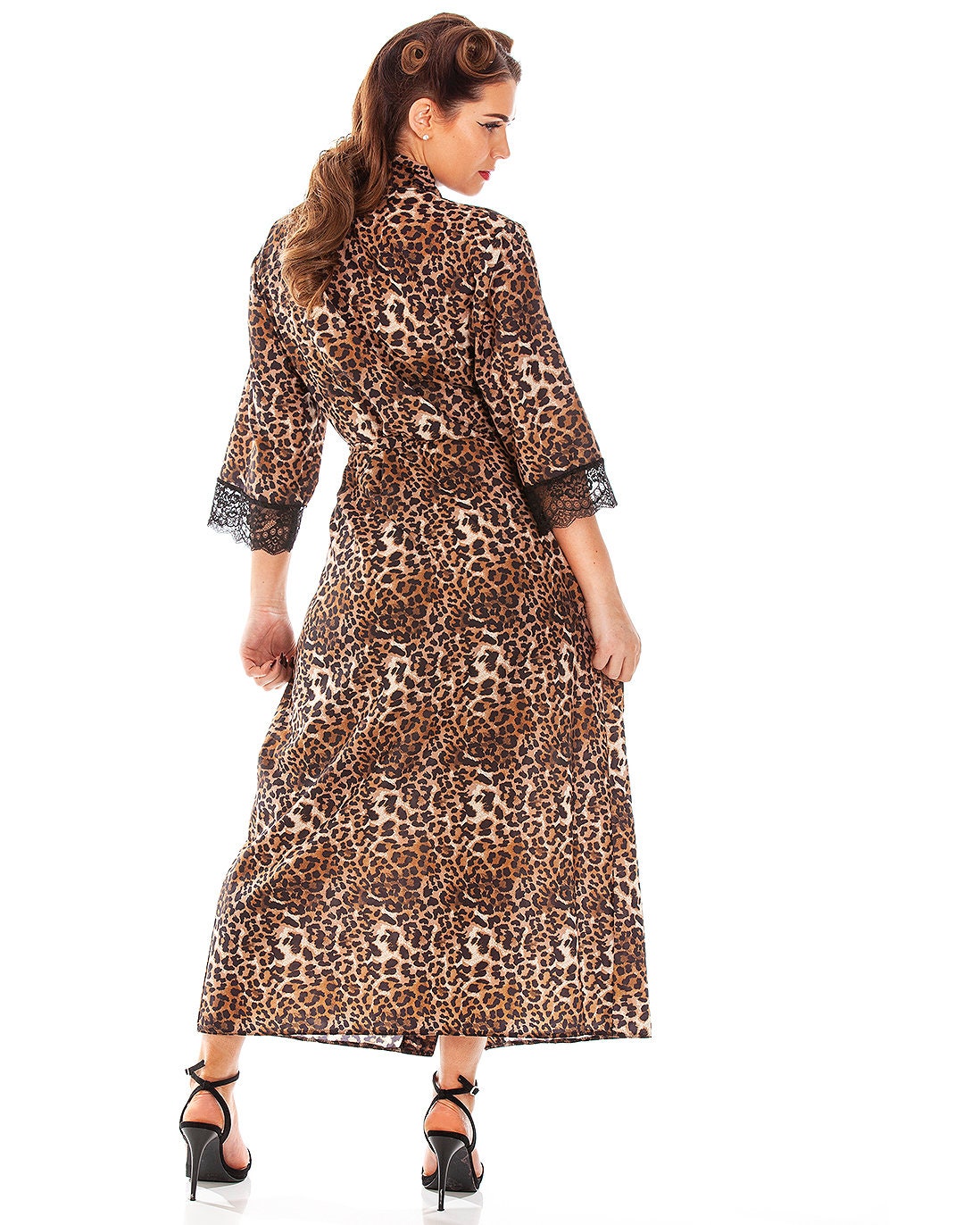 Panthera Leopard Print Long Vintage Style Robe | Etsy