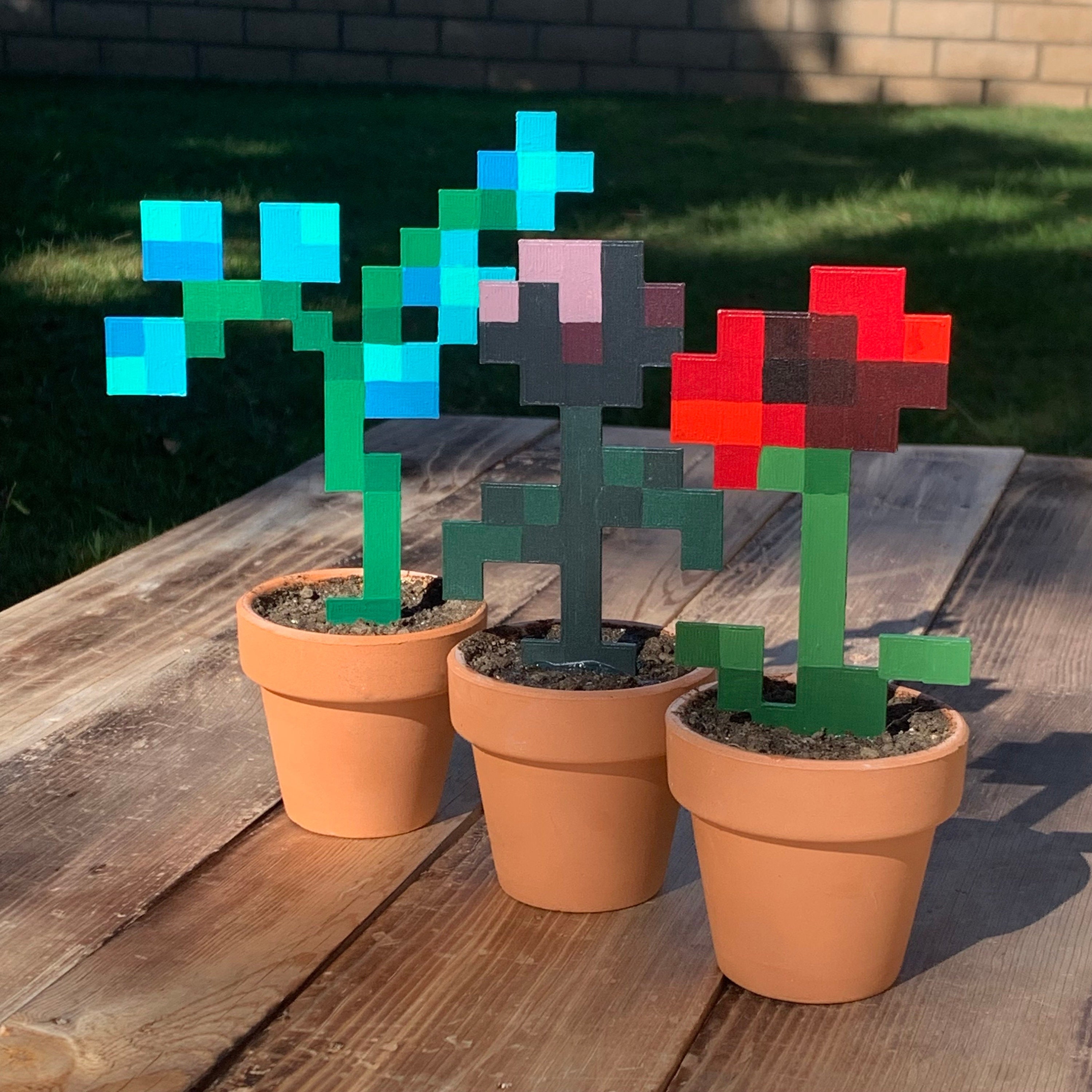 Minecraft Flowers Etsy Hong Kong