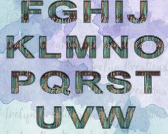 Bold Marquee Distressed wood alphabet letters font png instant digital download 3D effect Sublimation Design Print and Cut, Clipart Graphic