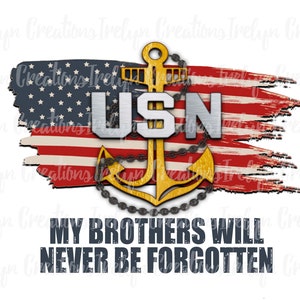 US Navy Fouled Anchor Flag PNG: Veteran Memorial Clipart (Digital Download)