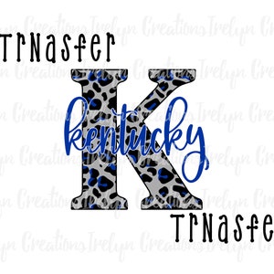 Kentucky Leopard Print Sublimation Transfer