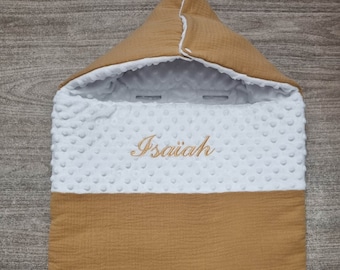 Nid d'ange personnalisé double gaze de coton