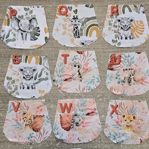 Sac à dos enfant maternelle tissus fleurs ou animaux avec sangles réglables personnalisées imagen 8