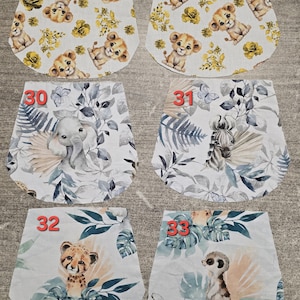 Sac à dos enfant maternelle tissus fleurs ou animaux avec sangles réglables personnalisées imagen 13