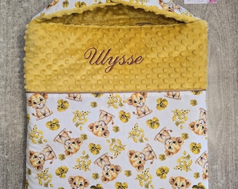 Nid d'ange personnalisé animaux aquarelle