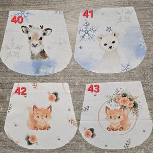 Sac à dos enfant maternelle tissus fleurs ou animaux avec sangles réglables personnalisées imagen 15