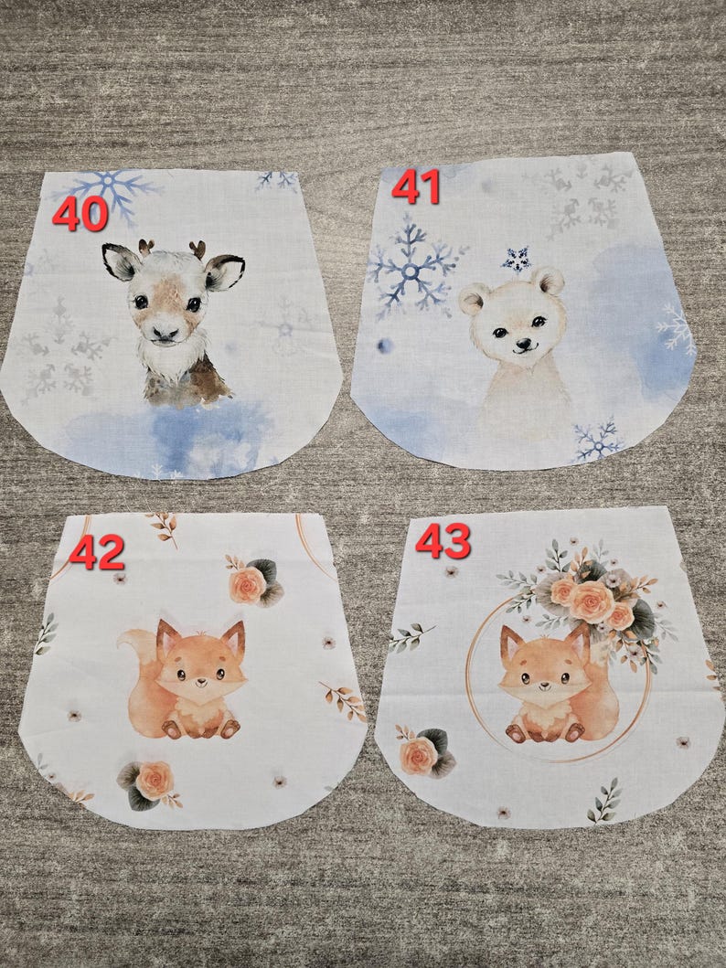 Sac à dos enfant maternelle tissus fleurs ou animaux avec sangles réglables personnalisées imagen 15