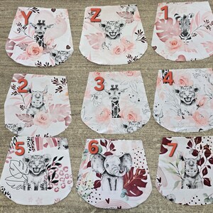 Sac à dos enfant maternelle tissus fleurs ou animaux avec sangles réglables personnalisées imagen 9