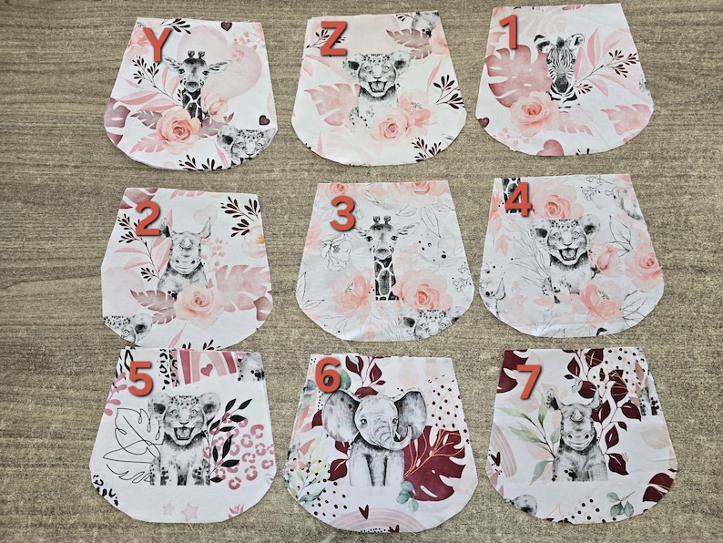 Sac à dos enfant maternelle tissus fleurs ou animaux avec sangles réglables personnalisées imagen 9