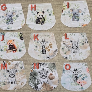Sac à dos enfant maternelle tissus fleurs ou animaux avec sangles réglables personnalisées imagen 7