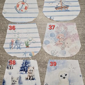Sac à dos enfant maternelle tissus fleurs ou animaux avec sangles réglables personnalisées imagen 14