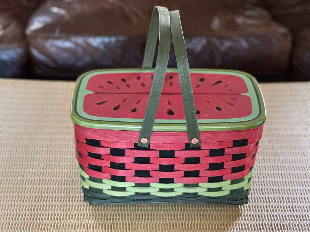 LONGABERGER Watermelon Picnic Basket Etsy