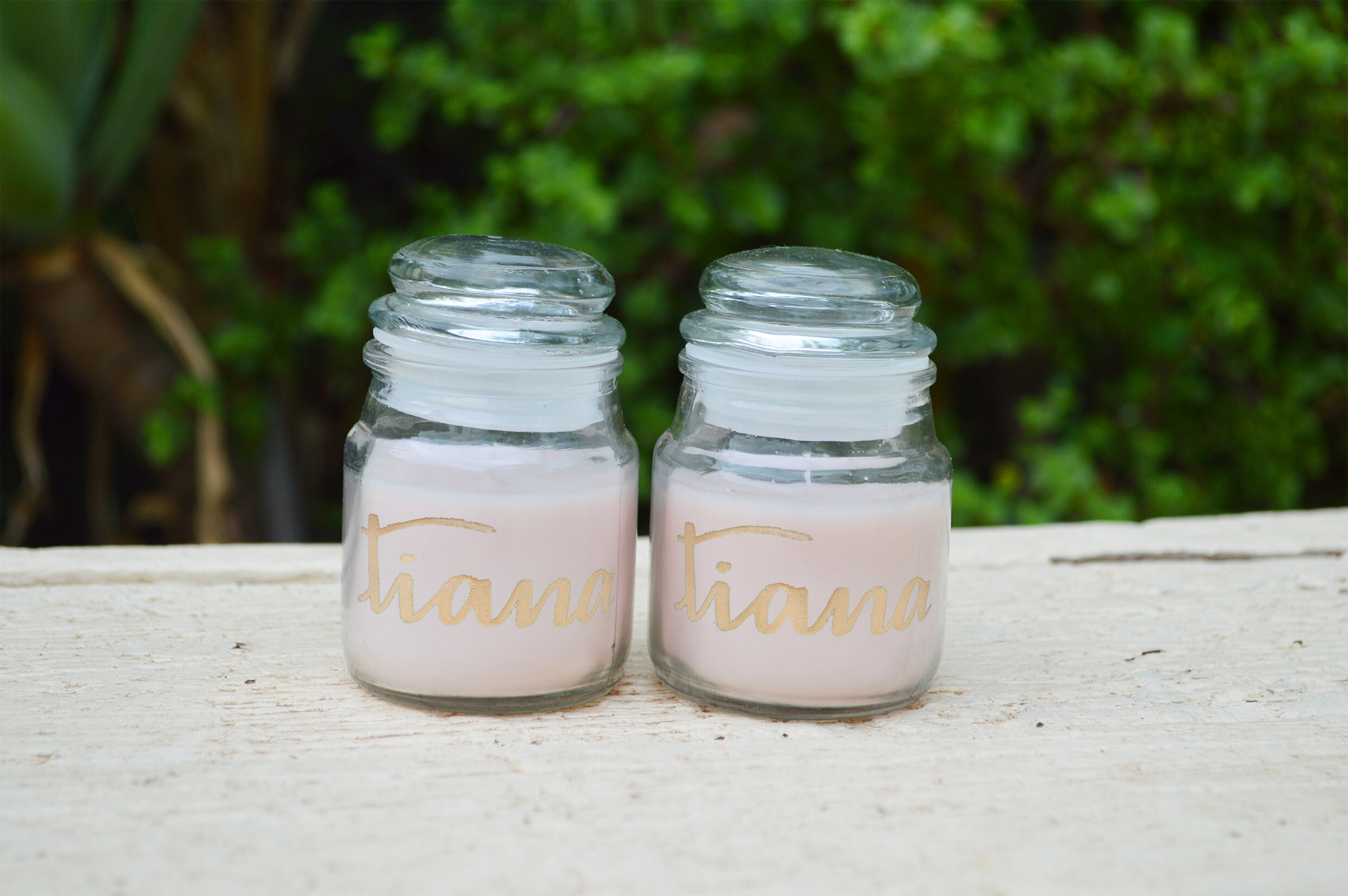 Two Personalised Small Candles Etsy Australia