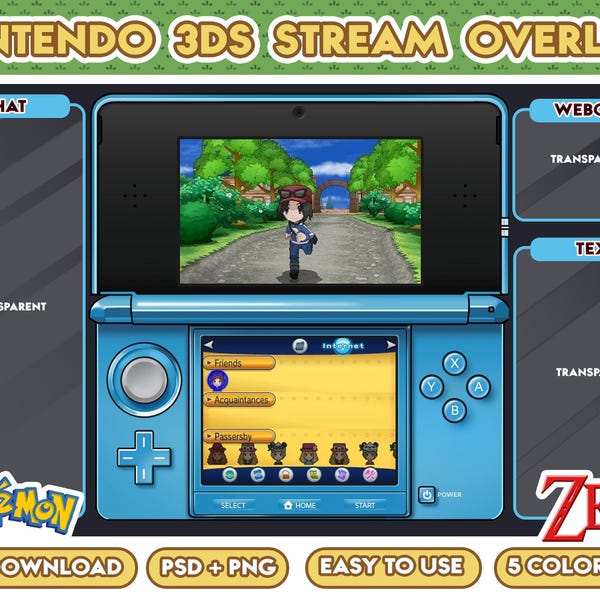 3DS Stream Overlay/ Layout/ Customisable