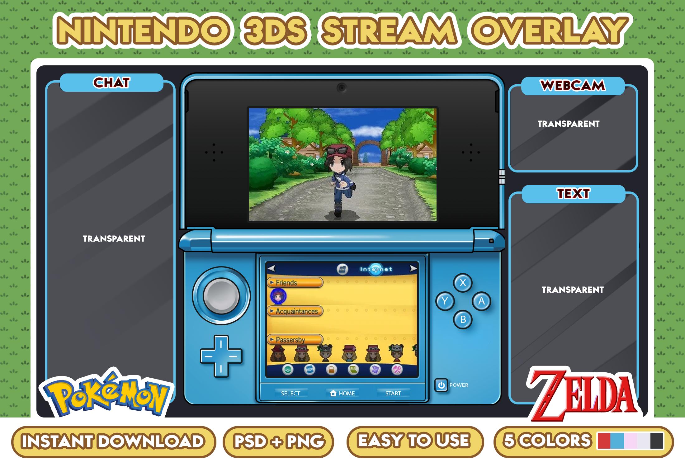 3DS Stream Overlay/ Layout/ Customisable