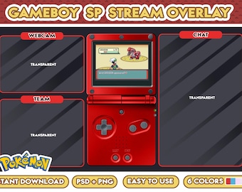 Gameboy SP Stream Overlay/ Layout/ Customisable