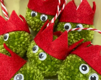 Christmas sprout tree baubles