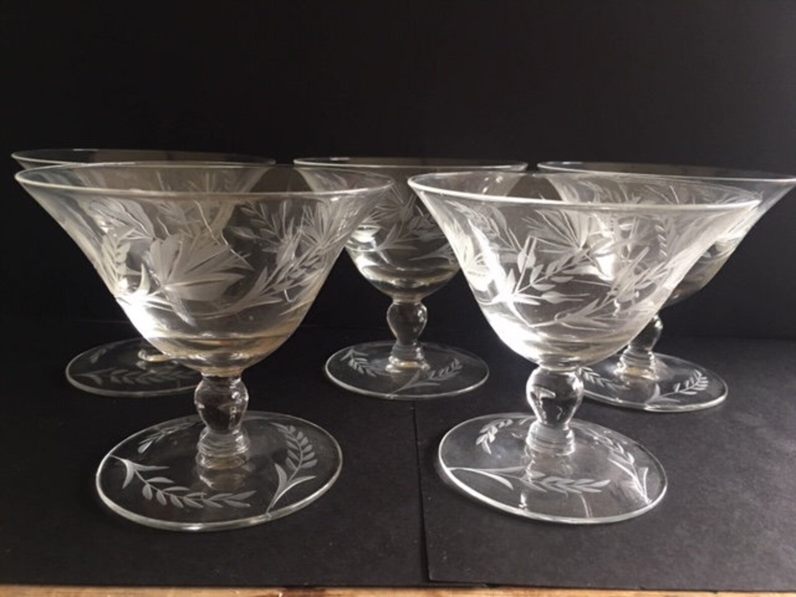 Vintage Etched Fine Crystal Wheat Pattern Dishes Rare Pieces Etsy.de