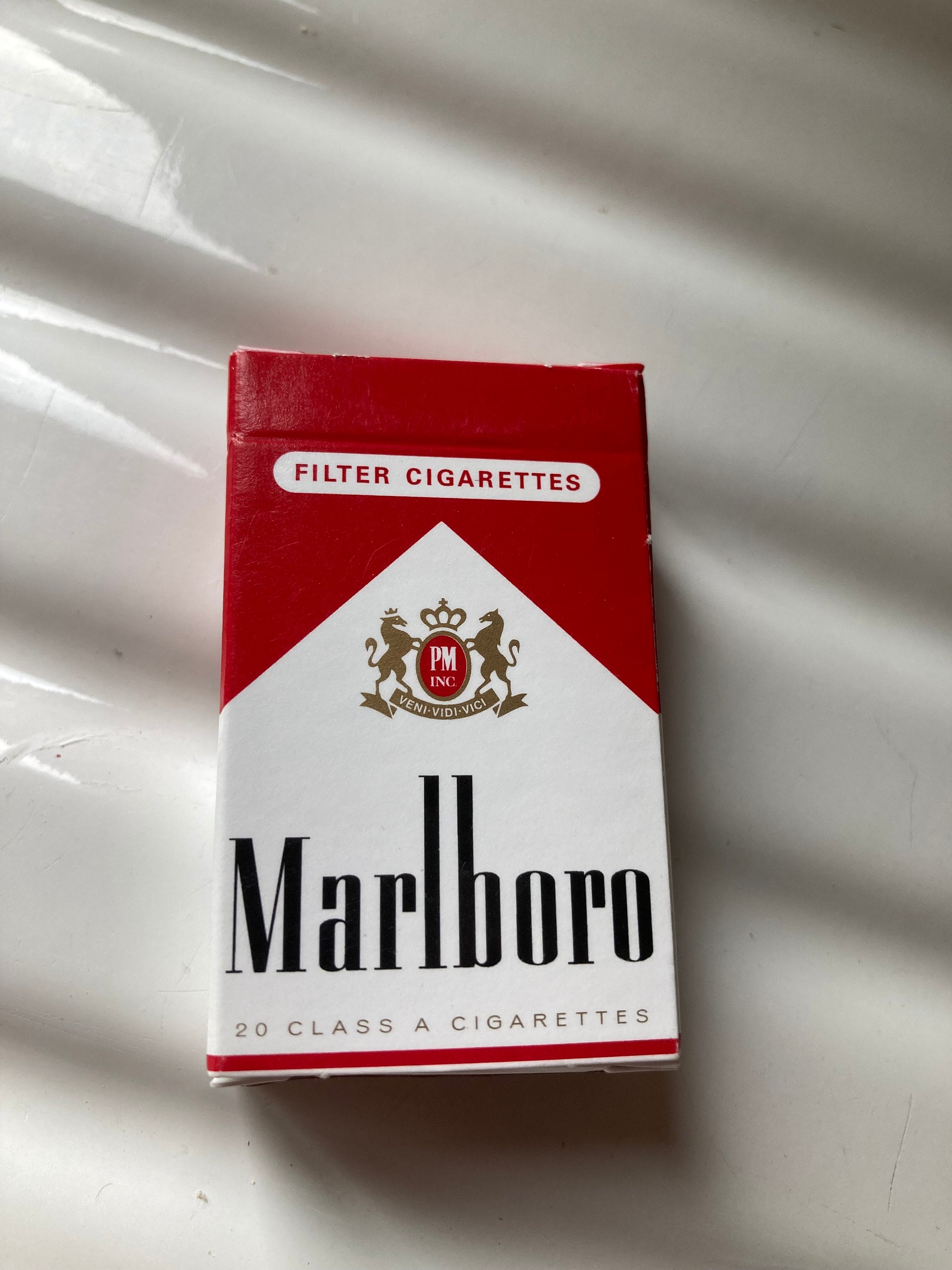 Vintage Marlboro Flip TOP Mini Cigarette Wood Match Stick Box Matches