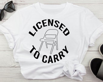 Con licencia para llevar silla plegable Svg, Funny Montgomery Alabama Adult Humor Svg, para la cultura Svg Descarga digital para camisas