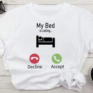 Mein Bett ruft eingehenden Anruf svg, rufschirm svg, iPhone inspiriert Bildschirm svg, ich liebe mein Bett svg-Datei für Cricut, digitaler Download svg