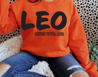 Leo Traits Svg, Leo Zodiac Svg Cut File For Silhouette Cameo and Cricut, Horoscope Constellation, Tarot Astrology Birthday Fire Sign