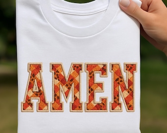 Amén, PNG de moda, PNG cristiano a cuadros, diseño de sublimación de fe universitaria, diseño de Bendito Jesús, camiseta bíblica femenina de tendencia, PNG