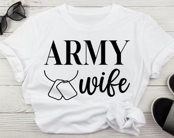 Army Wife With Dog Tags Svg, Army Wife Military Wife Svg, Dog Tags Military Spouse Png, Army Spouse Digital Download Files For Silhouette