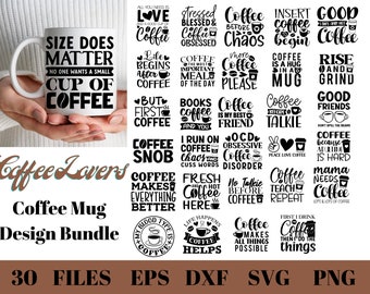 Coffee Mug Svg Bundle, Coffee Lovers, Coffee Quote Svg, Coffee Obsessed, Caffeine Queen, Coffee Cup Svg, Coffee Mug Svg, Mug Svg, Cut File