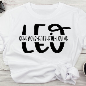 Leo Traits Svg, Leo Zodiac Svg Cut File For Silhouette Cameo and Cricut, Horoscope Constellation, Tarot Astrology Birthday Fire Sign