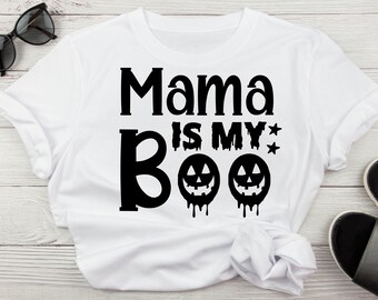 Mama Is My Boo SVG, Halloween SVG, Halloween SVG pour les garçons, Nouveau-né Halloween SVG, Fille Halloween SVG, Enfants Halloween Png, Fichiers SVG Cricut