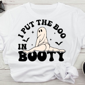 I Put The Boo In Booty Halloween svg Sexy Geist Doing Splits PNG - Spaß und schrullig Halloween Digitale Kunst für kreative Projekte Boo Lustiges svg