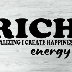 Energía rica Dándome cuenta de que creo felicidad, éxito, dinero en efectivo, hip hop, rap, rapero, buenas vibraciones, buena energía, motivación, ajetreo, corazones duros