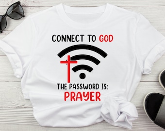 神への接続パスワード祈り、Wifi SVG、宗教的な格言SVG、祈りPNG、神への接続SVG、キリスト教SVG、神SVG、神PNG、キリスト教