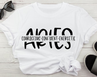 Aries Zodiac Sign  SVG Courageous, Confident, Energetic Astrology, Horoscope, Zodiac Birthday Svg,  Cricut Cut Files, Digital Download