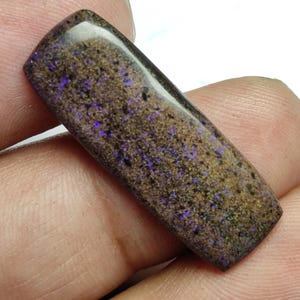 Black Matrix Opal cabochon....  Matrix opal ... Andamooka Opal ...  Andamooka Rainbow Matrix Opal ...  35x12x3 MM size... 13 ct