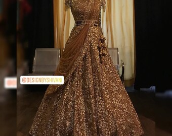 Copper Bridal Gown Etsy