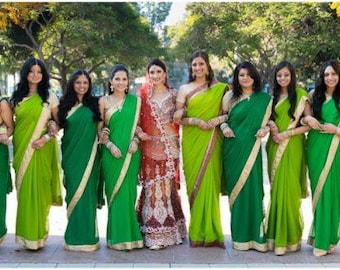 Bridesmaids saree colours cheap