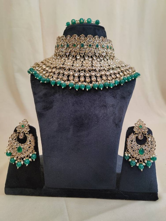 Polki on sale jewellery set