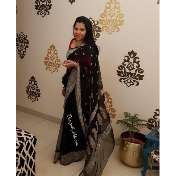 evening wear sarees