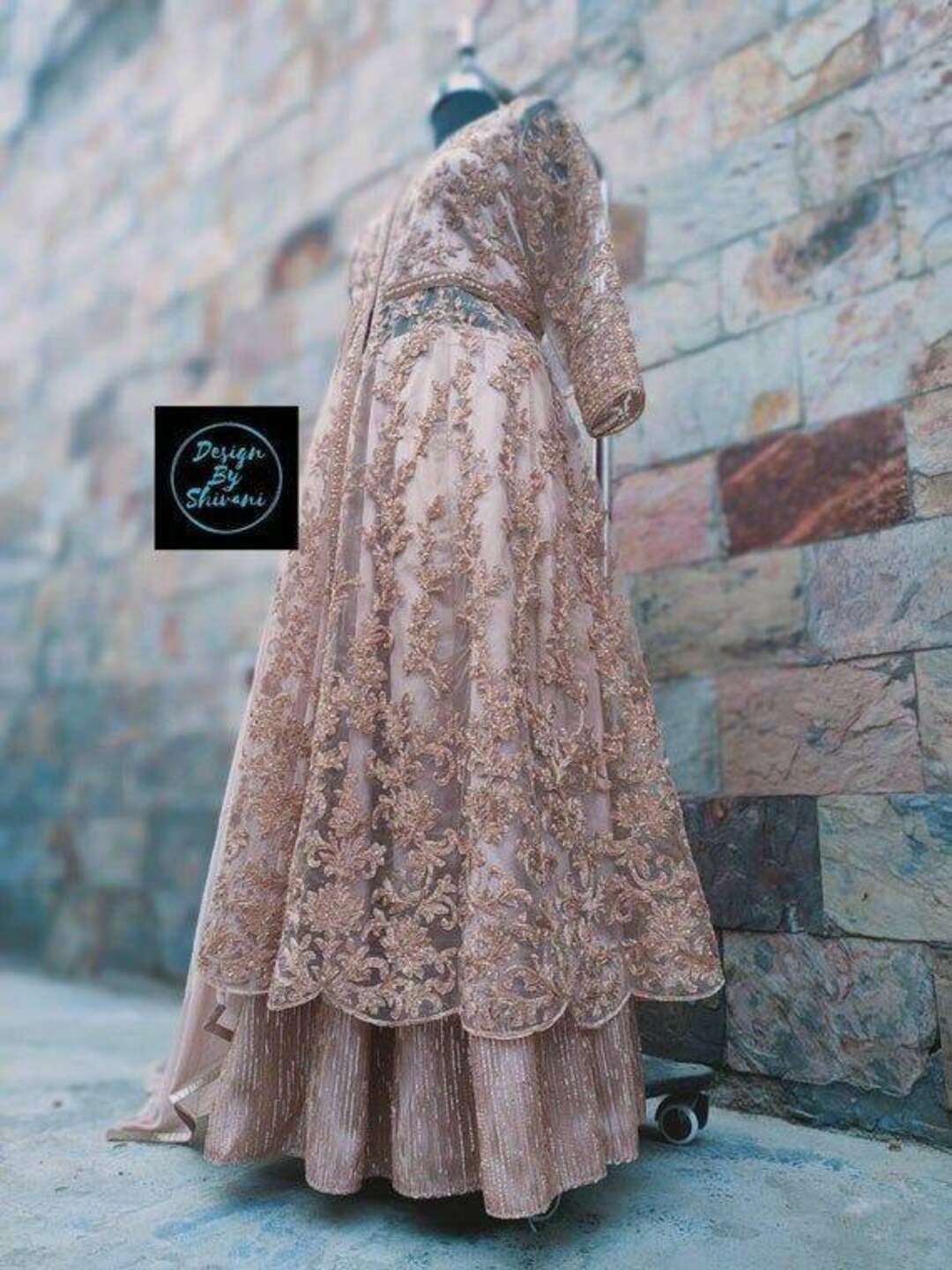 Rose Gold Wedding Dress Indian Wedding Dresses Asain Wedding Outfit