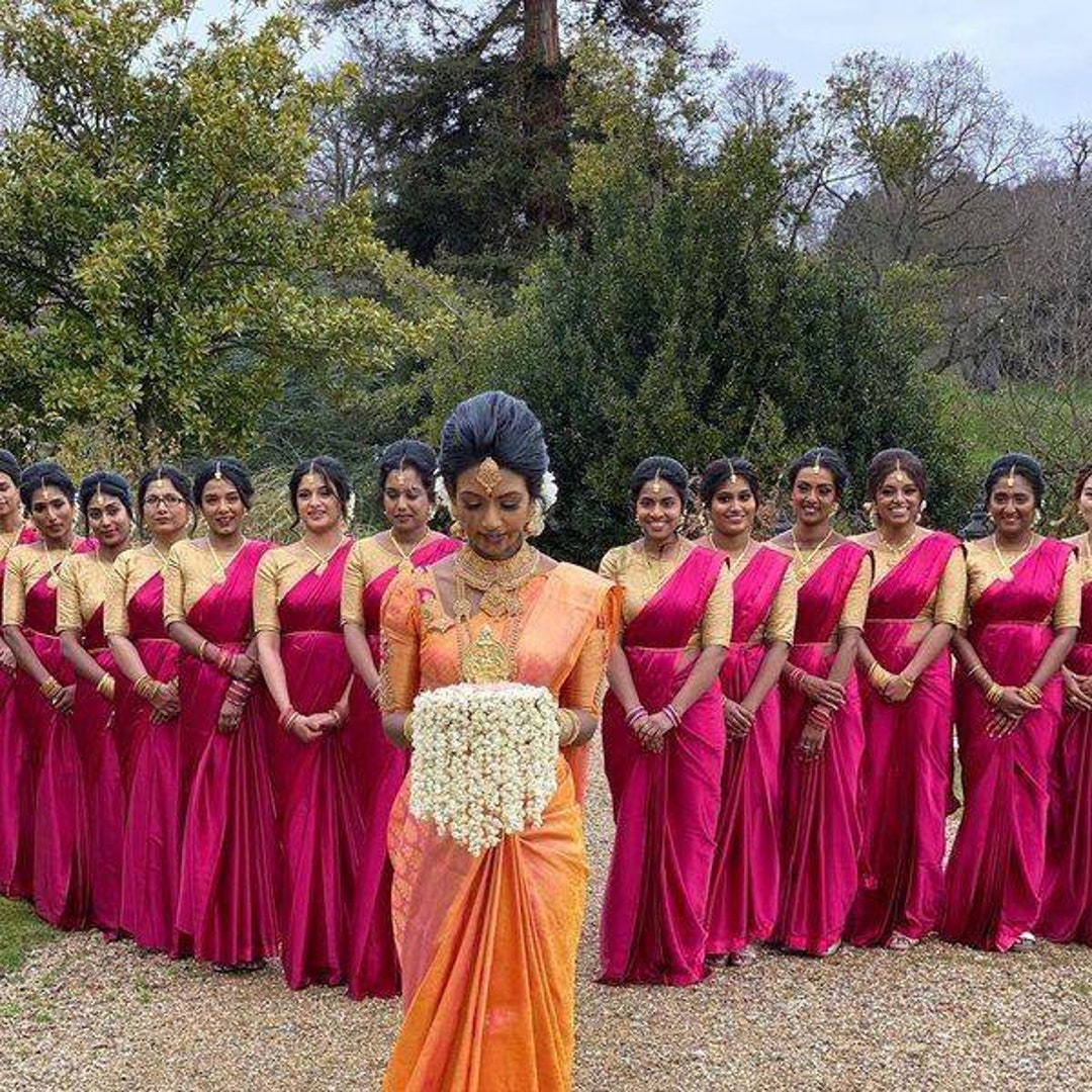Latest Saree Wedding Dresses for Bridesmaids - Etsy