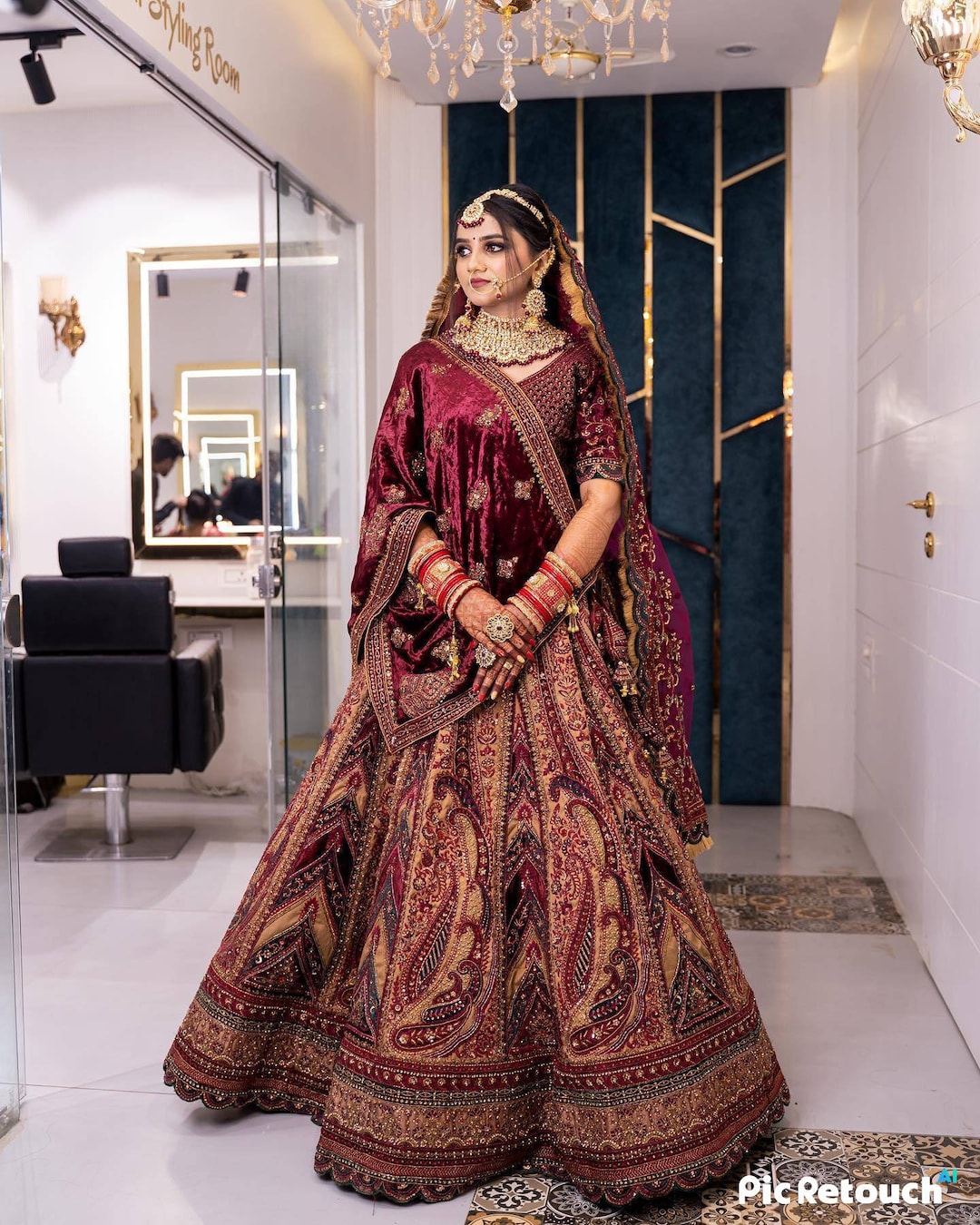 Luxury bridal lehenga wedding outfits asian wedding hand embroidered
