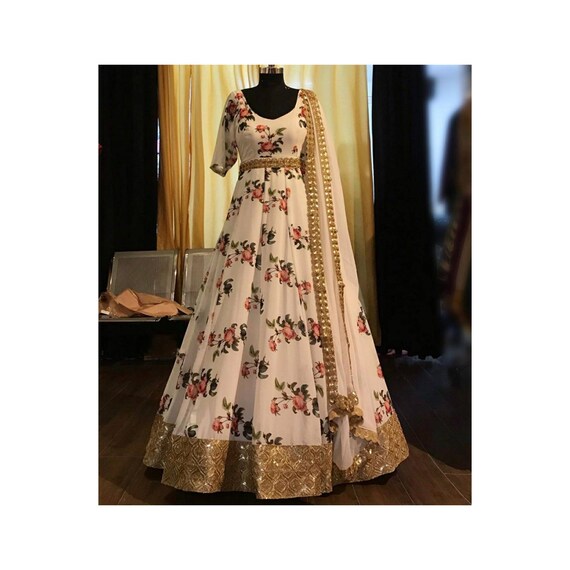 anarkali gown for reception